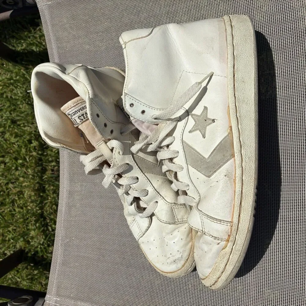 Vintage Converse Basketball Shoes 1980s Dr. J Men's 9.5 All Star Julius Erving